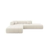 ECKSOFA Ottomane Links BILA-L 289x176x71 Beige Bouclé - Sandfarben/Beige, Holzwerkstoff/Kunststoff (176/289cm) - ALTDECOR