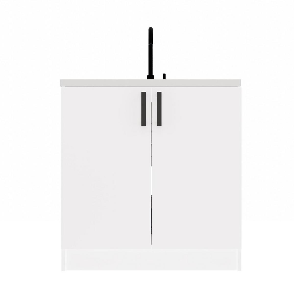 UNTERSCHRANK Weiß 80/82/45 - Weiß, Holzwerkstoff (80/82/45cm) - RAUMHIRSCH FURNITURE