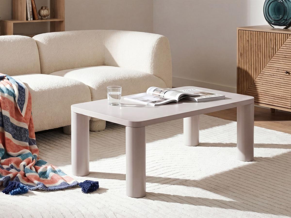 COUCHTISCH Taupe Yentna - Taupe/Beige, Holzwerkstoff (120/60/40cm) - Beliani