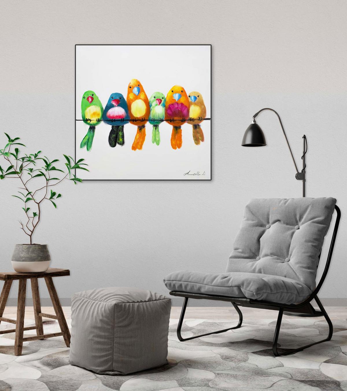 ÖLGEMÄLDE 60/60 cm - Beige, Holz/Textil (60/60cm) - KUNSTLOFT