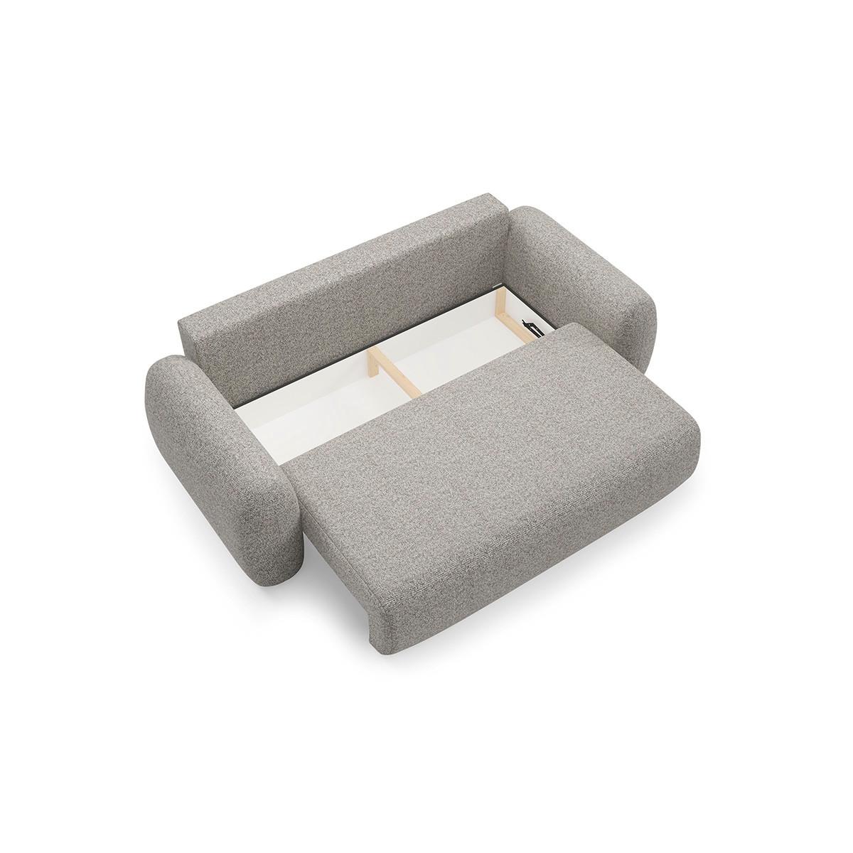 SOFA Carmela 3 Sitzplätze Hellgrau - Grau, Holz (266/95/121cm) - Petits-meubles