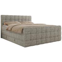 BOXSPRINGBETT ALTIVO KING DUO 200/200 - Beige Strukture - H4 - Beige, Textil (200/200cm) - MKS