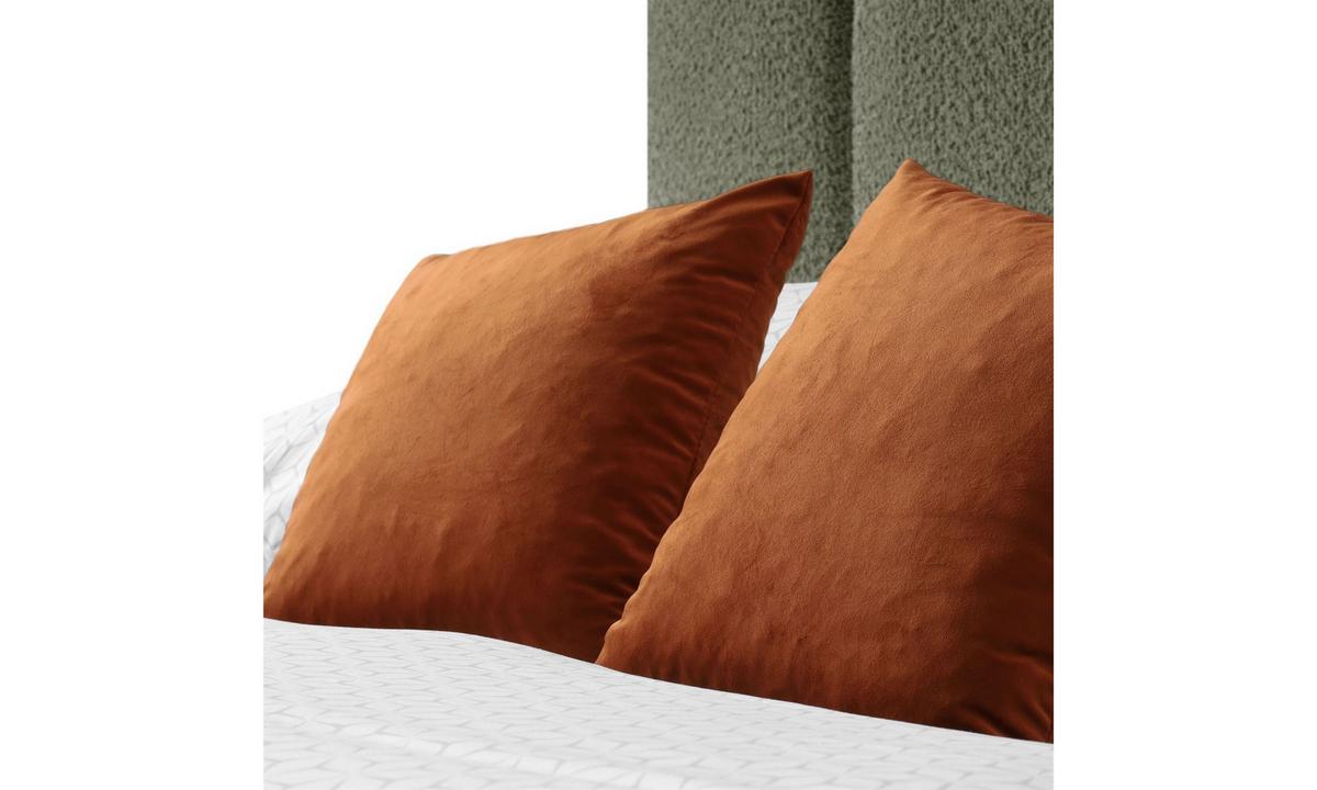 POLSTERBETT ELENA 160x200 cm Olivgrün (Anthology 12), 34 Holzlatten, Kopfteil 108 cm - Grün, Textil (160/200cm) - Lookway