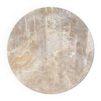 GLASPLATTE für Kamin Ø 80 cm - Beige, Glas (80/80/0.4cm) - TULUP
