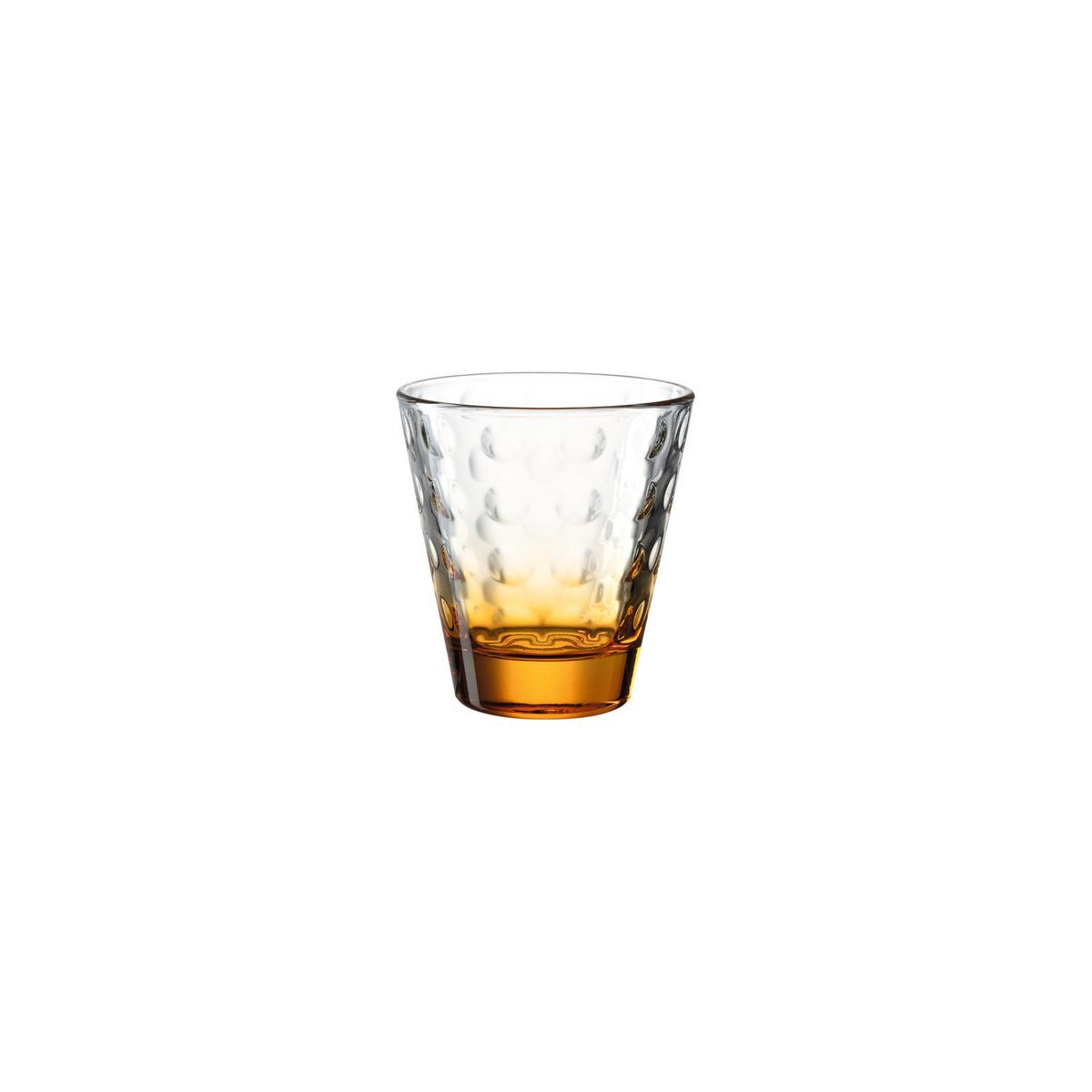 TRINKGLÄSER Optic bunt 215 ml 6er Set - Multicolor, Glas (0.215L) - Leonardo Living