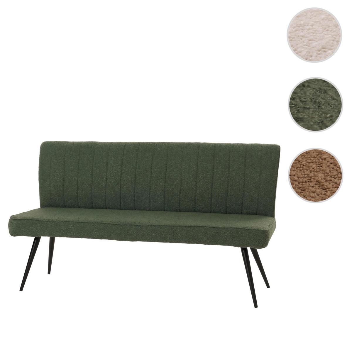 SITZBANK Grün - Dunkelgrau/Grün, Textil (160/90/60cm) - MCW