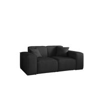 SOFA Celes Premium 2-sitzer Stoff Scala - Schwarz, Holzwerkstoff/Textil (186/73/88cm) - Fun Möbel