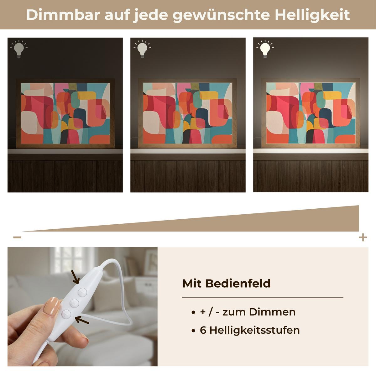 WANDLEUCHTE Formen - Bunt - Abstrakt - Flugzeuge 30x20 cm - Multicolor, Holzwerkstoff (30/20/8cm) - OnlyWow