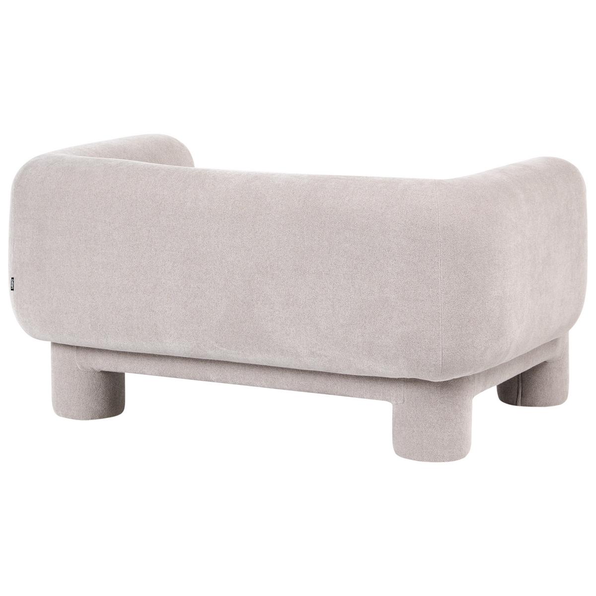 SOFA-SET 6-Sitzer Stoff Beige Hogbo - Beige, Textil (180/73/93cm) - Beliani