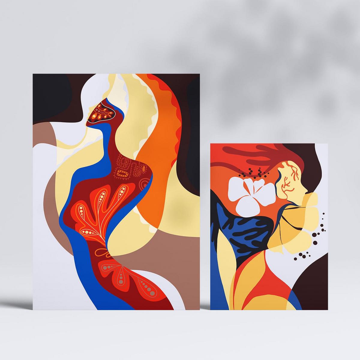 POSTER Set Mit 6 Begeisterte Meisterschaft In Weibliche A3 & A4 Rahmenlos - Klar, Papier (29/3cm) - Nacnic