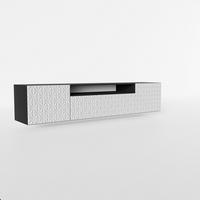 LOWBOARD ROVA 200/41/40 cm, Hängender TV-Schrank Anthrazit / Weiß - Anthrazit/Weiß, Holzwerkstoff (200/41/40cm) - MASSENO