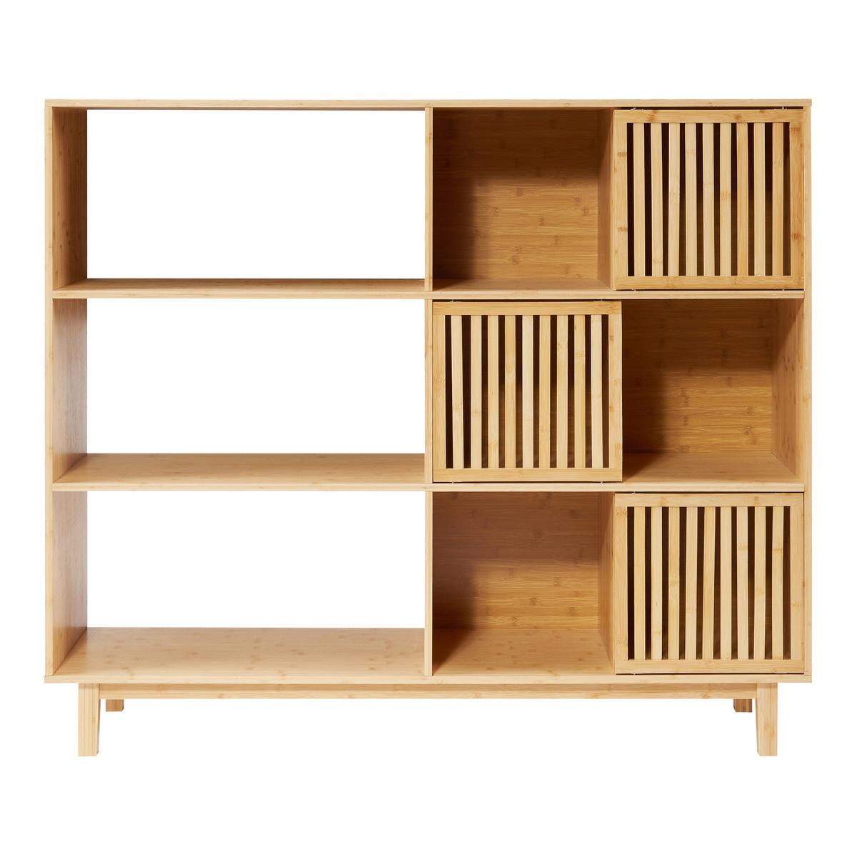 BÜCHERREGAL Ypäjä - Naturfarben, Holz (147/127.5/39cm) - [en.casa]