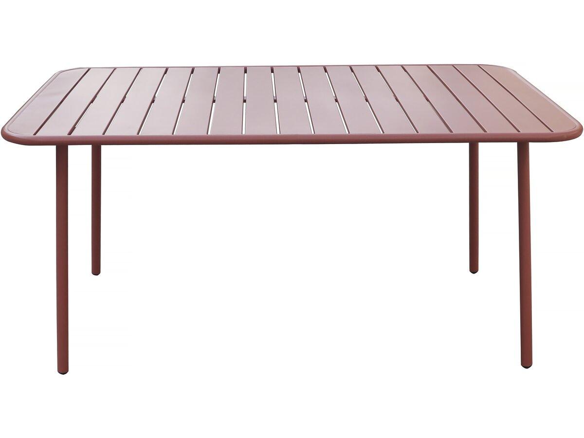 GARTENTISCH bilbao Terrakotta - Rot, Metall (150/90/71cm) - Habitat Garten