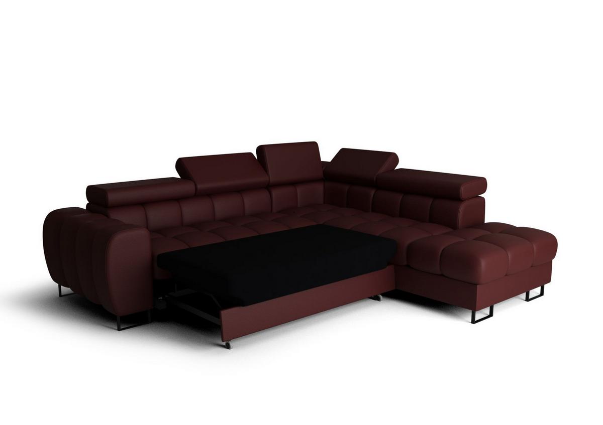 ECKSOFA Bastien Max Mit Schlaffunktion - Grau, Holzwerkstoff/Textil (260/225cm) - Fun Möbel