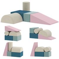 WEICHES-KINDERSPIELSET 7er Set Samt-30D-PU-Schaum Mehrfarbig - Multicolor, Textil (40.6/61cm) - AIYAPLAY