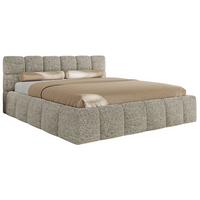 POLSTERBETT NIRA CLASSIC 160/200 - Beige Strukture - Multipocket-Matratze - Beige, Textil (160/200cm) - MKS
