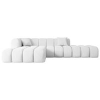 ECKSOFA Ottomane Links OLEA-L2 - 289x176x71 cm Weiß - Schwarz/Weiß, Holzwerkstoff/Kunststoff (190/309cm) - ALTDECOR