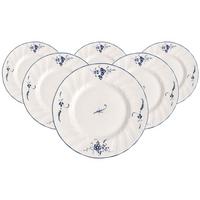 BROTTELLER Vieux Luxembourg weiß-blau ø 15,5 cm 6er Set - Blau/Weiß, Keramik (15.5cm) - Villeroy & Boch