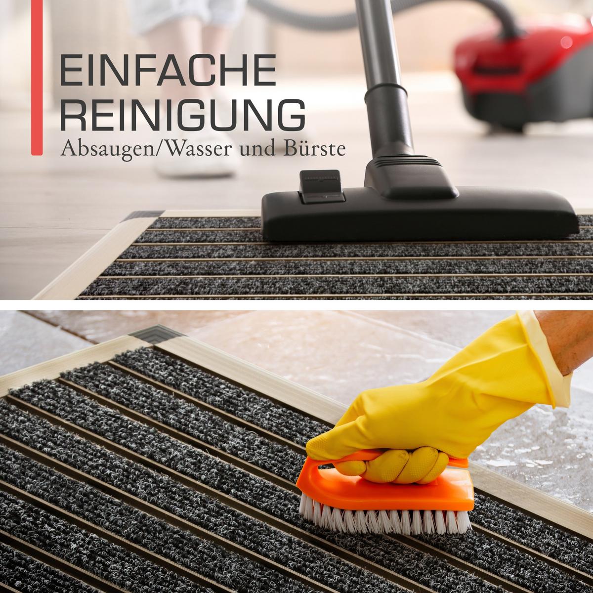 ALU-FUSSMATTE AluGant - Champagner, Metall (80/50cm) - BoMoe