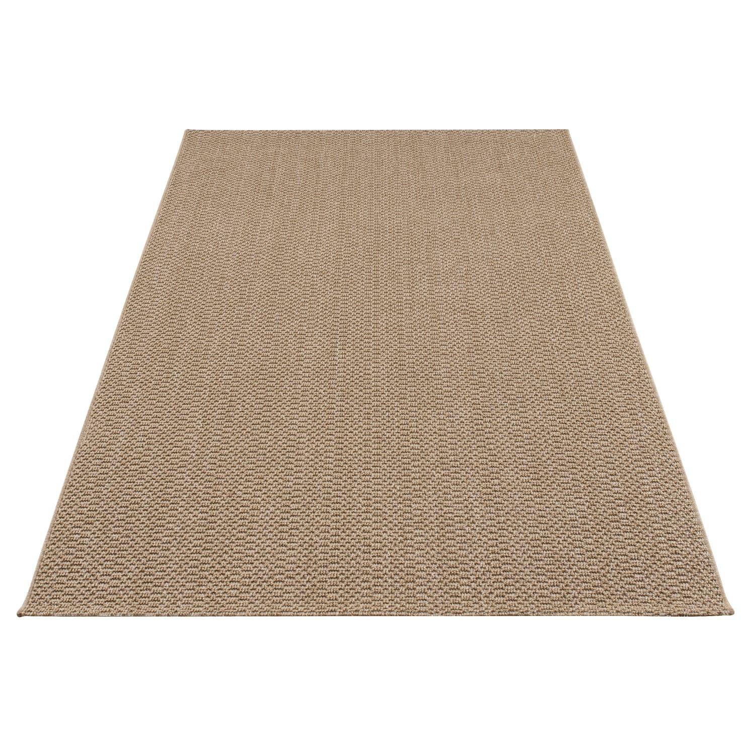 KURZFLORTEPPICH, einfarbig, aus Polypropylen, Beige, 160 x 220 cm - Beige, Textil (220/160cm) - KADIMA DESIGN