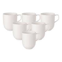 KAFFEEBECHER Afina weiß 300 ml 6er Set - Weiß, Keramik (0.3L) - Villeroy & Boch