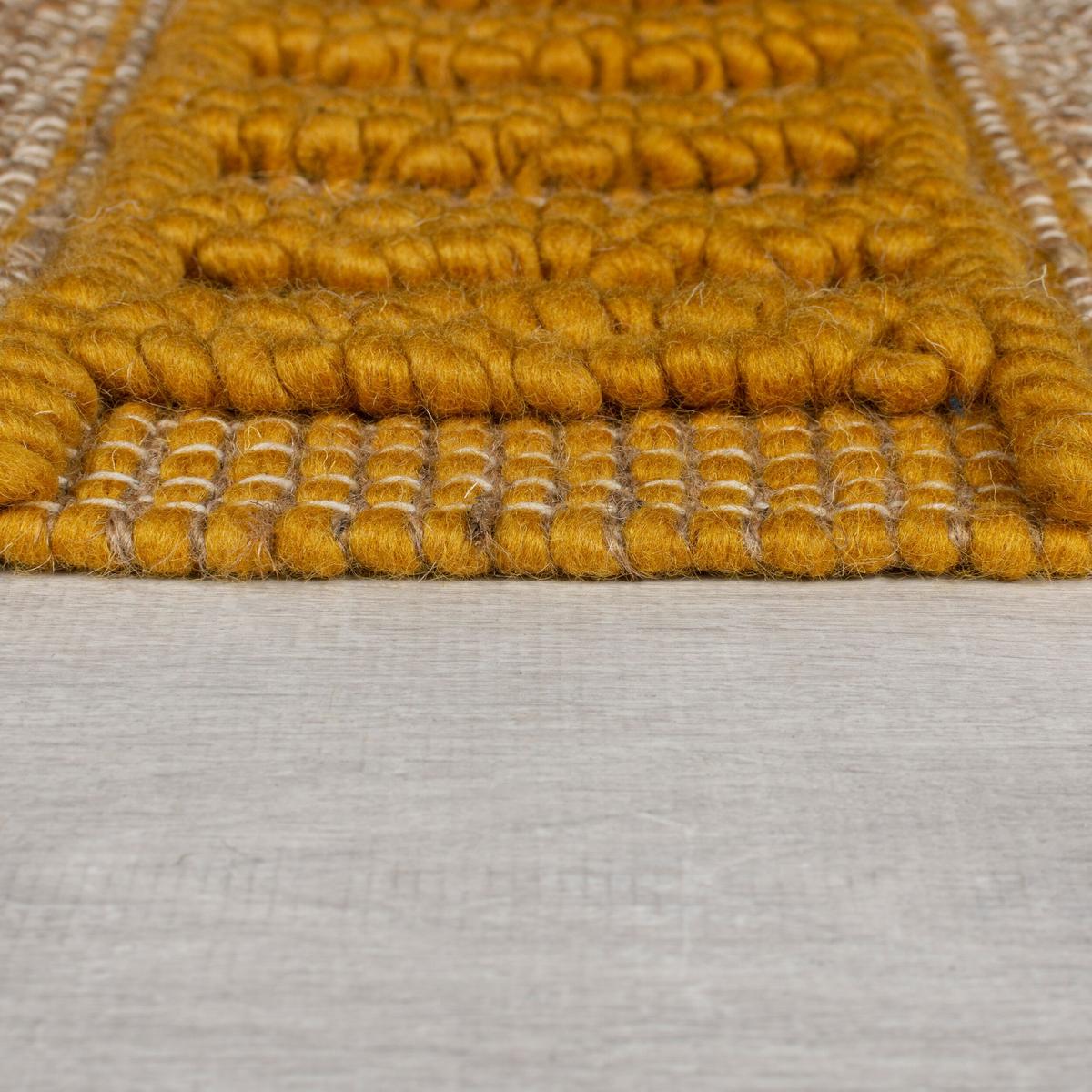 TEPPICH aus Jute handgewebt WHARFE in Bunt, geometrisch, 60 x 230 cm - Multicolor, Textil (230/60cm) - KADIMA DESIGN