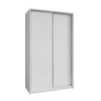SCHWEBETÜRENSCHRANK NISSE 120/205/60 cm 2-türig Weiß - Weiß, Holzwerkstoff (120/205/60cm) - MASSENO