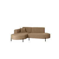 ECKSOFA Valencia Xs - Braun, Holzwerkstoff/Textil (236/165cm) - Fun Möbel