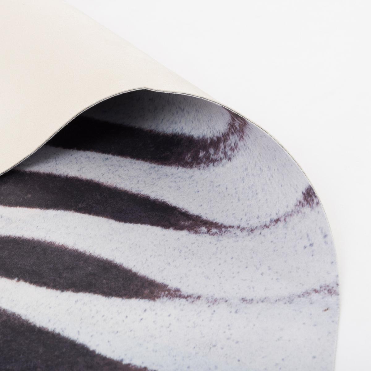 KUNSTFASER TEPPICH ZEBRA - Schwarz/Weiß, Textil (155/190cm) - Pergamon