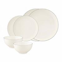 BASIC-SET Savona Grey Line creme 6-tlg. - Creme, Keramik (2/2/2cm) - Seltmann Weiden
