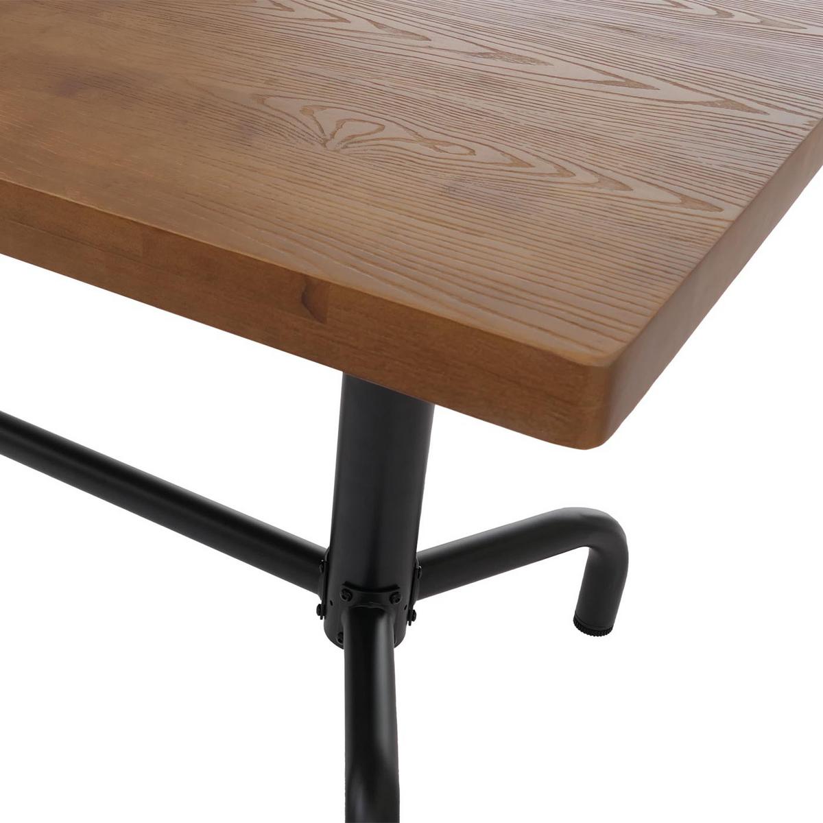 ESSZIMMERTISCH eckig Beige, Schwarz - Beige/Schwarz, Holz (80/140/74cm) - MCW