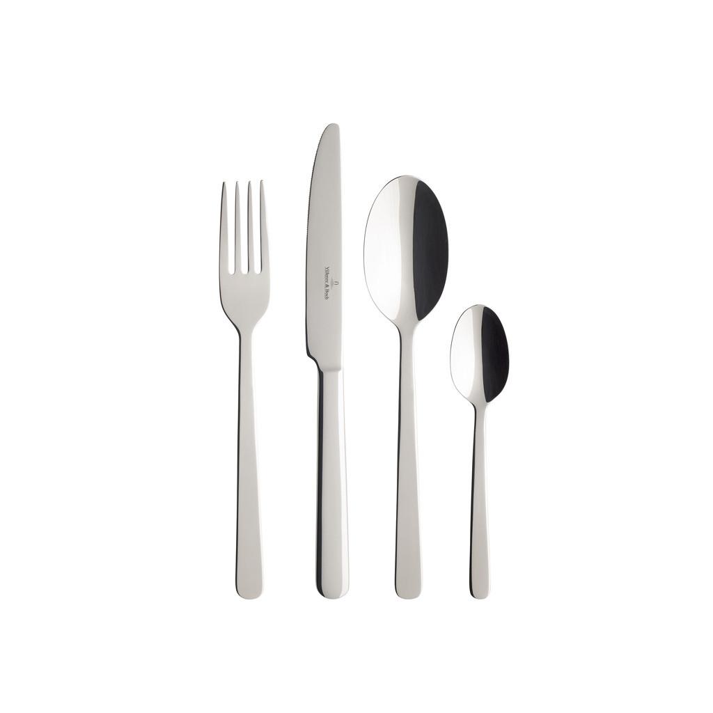 TAFELBESTECK Louis silber 24-tlg. - Silberfarben, Metall - Villeroy & Boch
