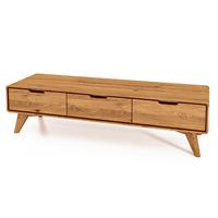 GREG TV-SCHRANK Wildeiche - Wildeiche, Holz (134/33/40cm) - byoak