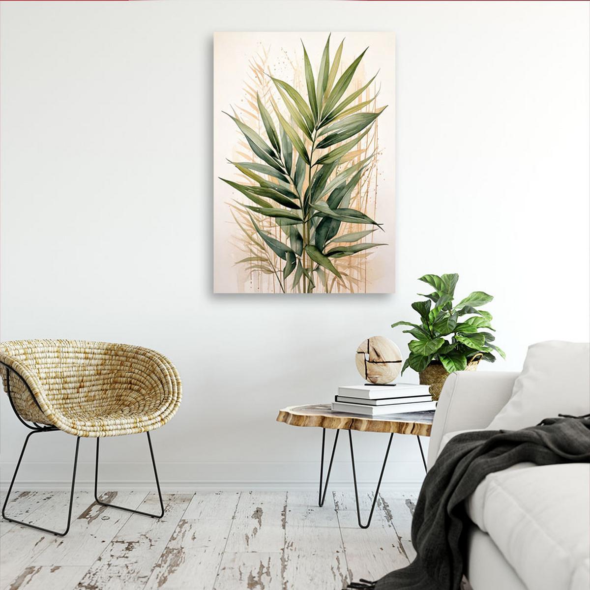 LEINWANDBILD Natur und Botanik 70x100cm - Grün, Textil (70/100cm) - Feeby