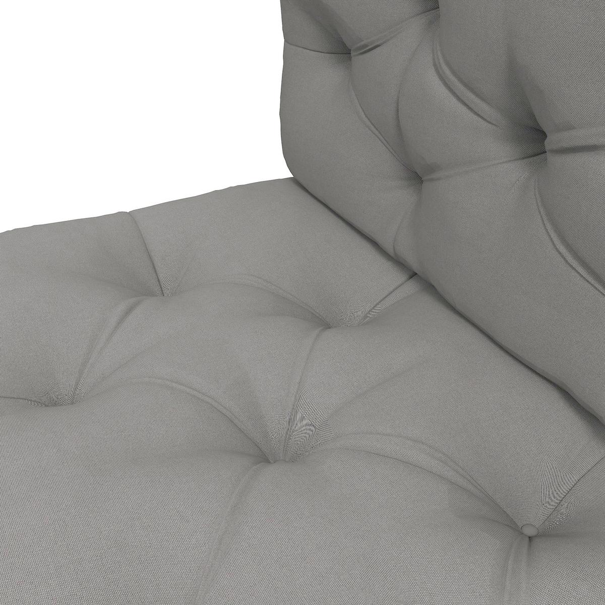 SITZKISSEN 2er Set Polyester Hellgrau - Hellgrau, Textil (80/12/120cm) - Outsunny
