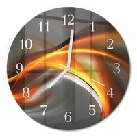 WANDUHR aus Glas Ø30 cm - Abstraktion - Multicolor, Glas (30/30/0.4cm) - TULUP