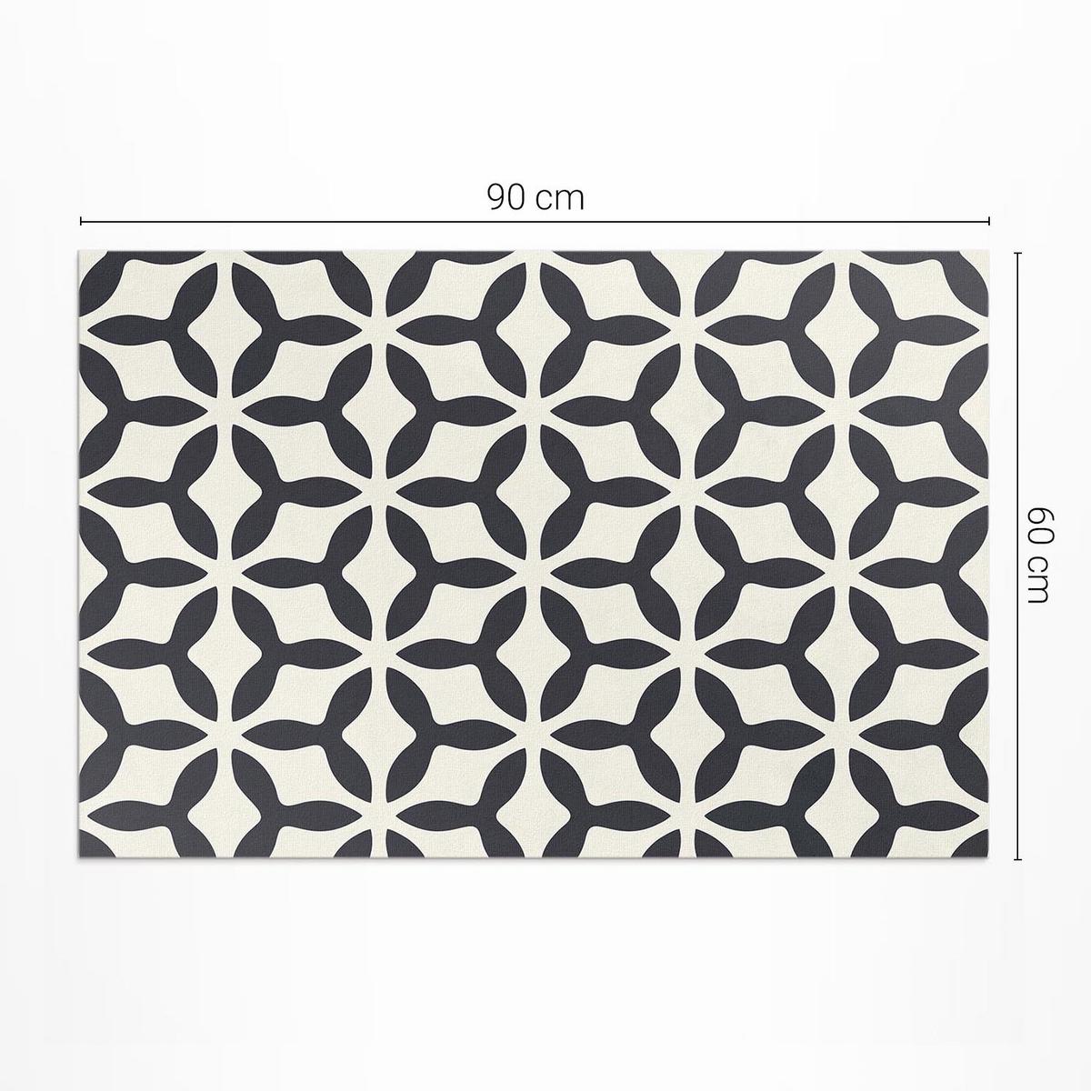 TEPPICH 60x90 cm Modernes Geometrisches Muster - Anthrazit, Kunststoff (60/90cm) - Wallfluent