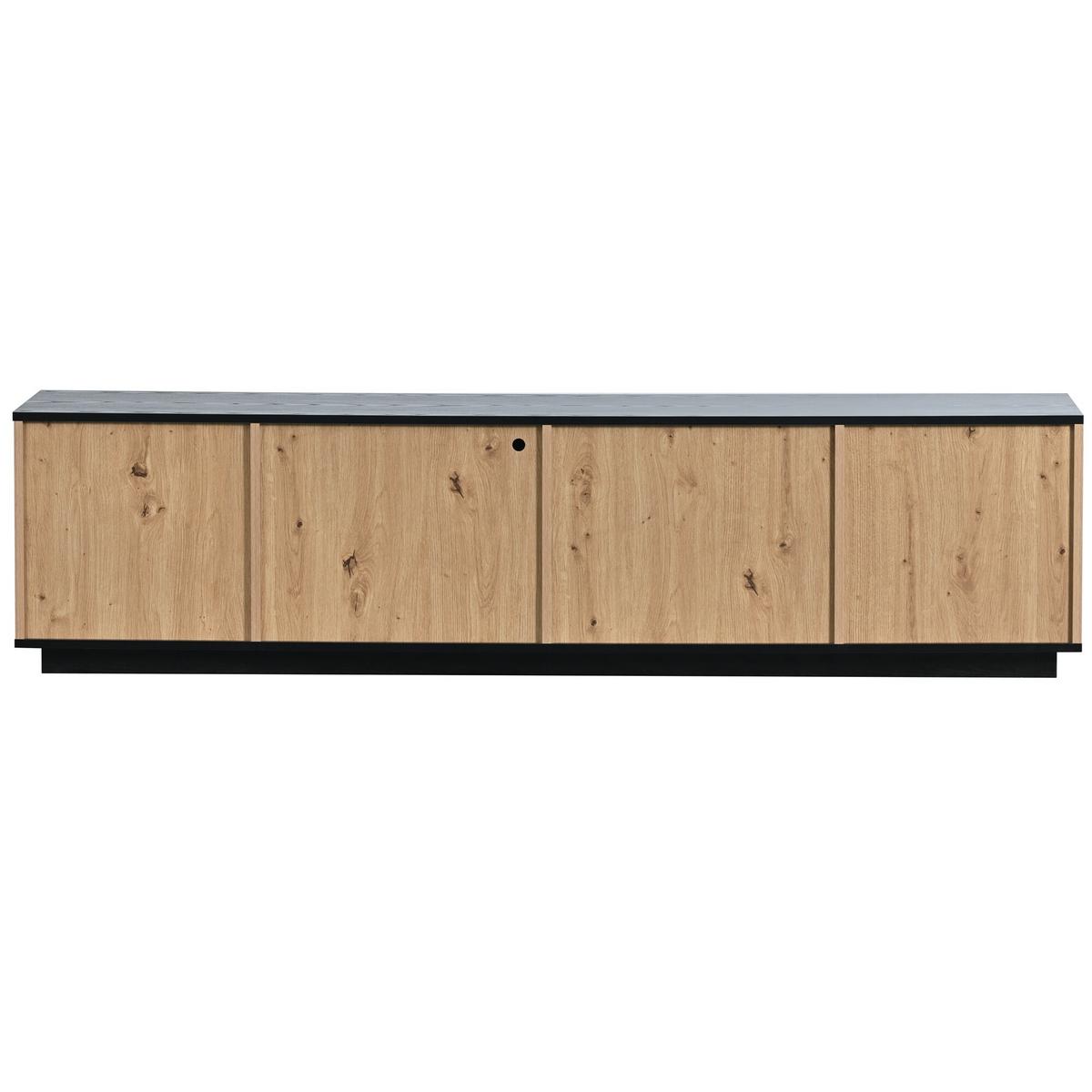 TV-SCHRANK Braun 180/40/45 cm - Braun, Glas/Holzwerkstoff (40/45/180cm) - Urban Meuble