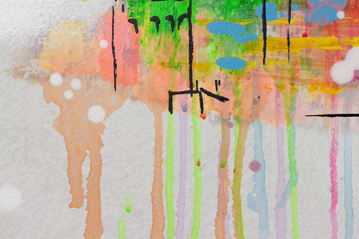 ACRYLBILD HANDGEMALT 120/60 cm - Multicolor/Grau, Holz/Textil (120/60cm) - KUNSTLOFT
