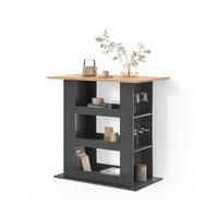 BARTISCH Regusa Goldkraft Eiche/Anthrazit 110 x 65 cm - Honigeiche/Anthrazit, Holzwerkstoff (65/110/106cm) - Livinity®