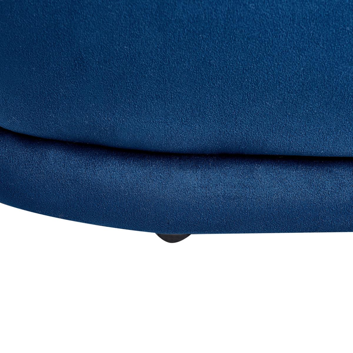 BANK Marineblau Ellendale - Blau, Textil (90/40/41cm) - Beliani