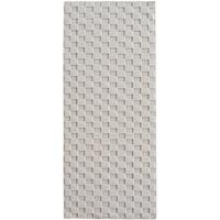 TEPPICH Flachgewebe LANGAU in Creme, mit Schachbrettmuster, 80 x 250 cm - Creme, Textil (80/250cm) - KADIMA DESIGN