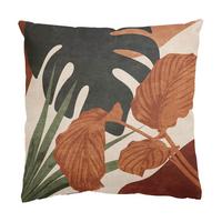 KISSENBEZUG Tropische Boho Blätter 40/40 cm - Beige, Textil (40/40cm) - Bilderwelten
