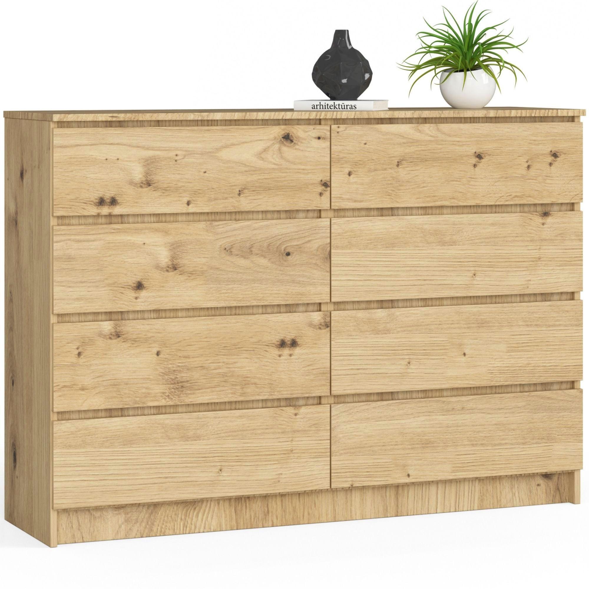 KOMMODE Eiche Artisan 99/138/40 - Eiche Artisan, Holzwerkstoff (138/99/40cm) - RAUMHIRSCH FURNITURE