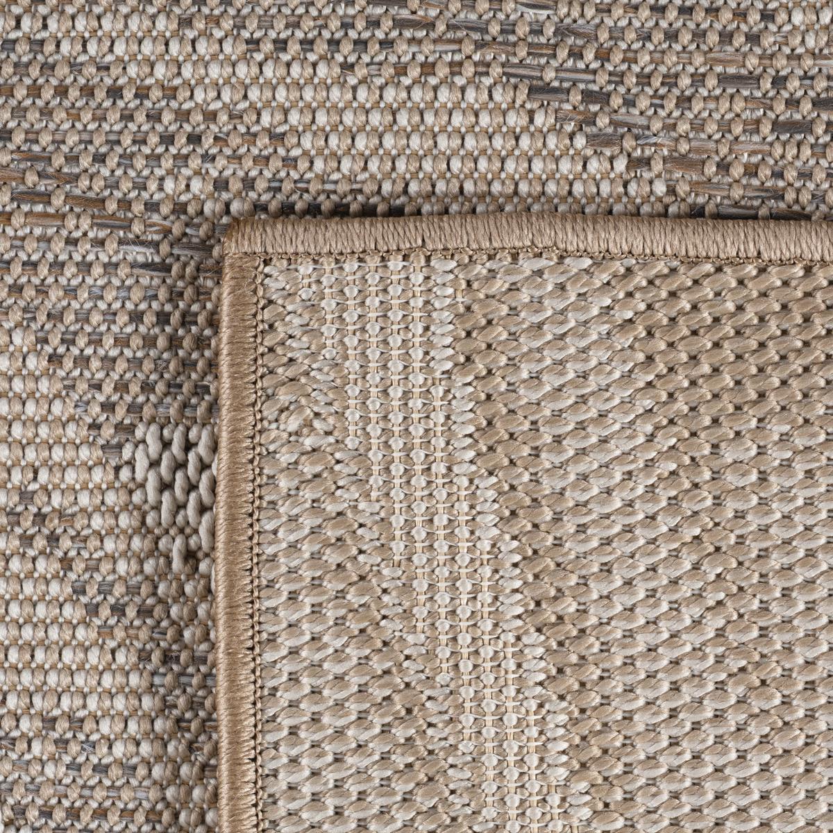 TEPPICH Outdoor VENTOUX in Beige, mit Tropen-Motiv, 240 x 340 cm - Beige, Textil (340/240cm) - KADIMA DESIGN