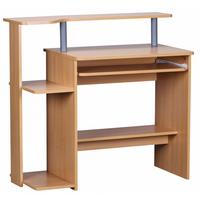 SCHREIBTISCH Computertisch ELBTRAUM Tastaturauszug, Braun 94x48x90 cm - Braun, Holz (48/94/90cm) - KADIMA DESIGN