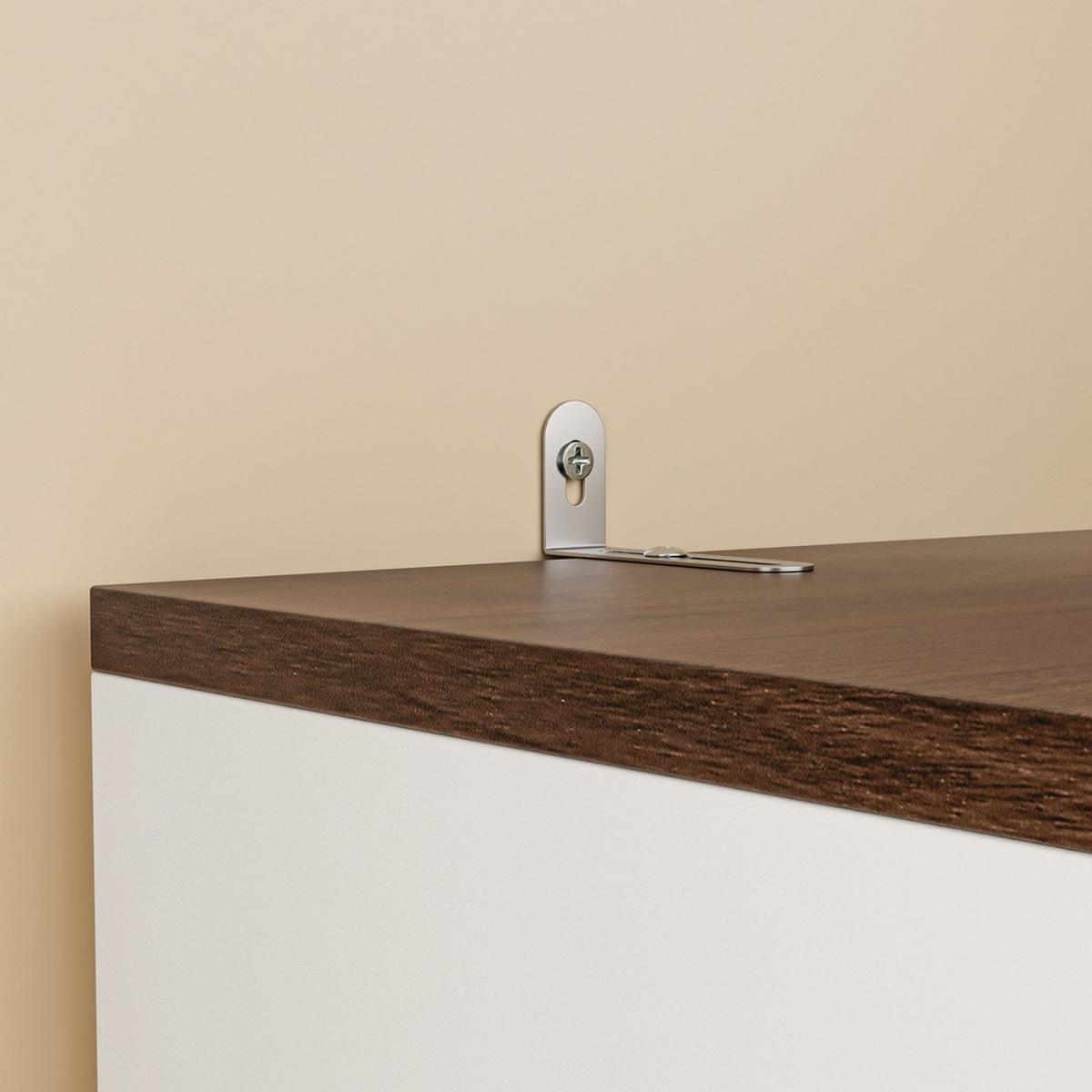 HOCHSCHRANK mit Kleiderstange KSB03-W - Ahornfarben, Fell (45/187/55cm) - SoBuy