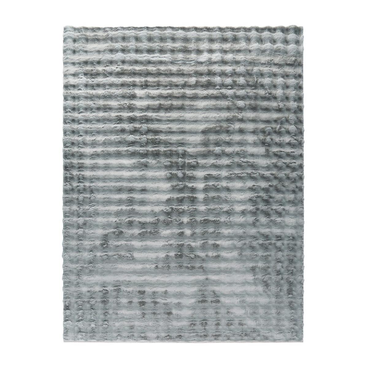 HOCHFLORTEPPICH Rauten Grau 200 x 280 cm - Grau, Kunststoff (200/280cm) - TT Home