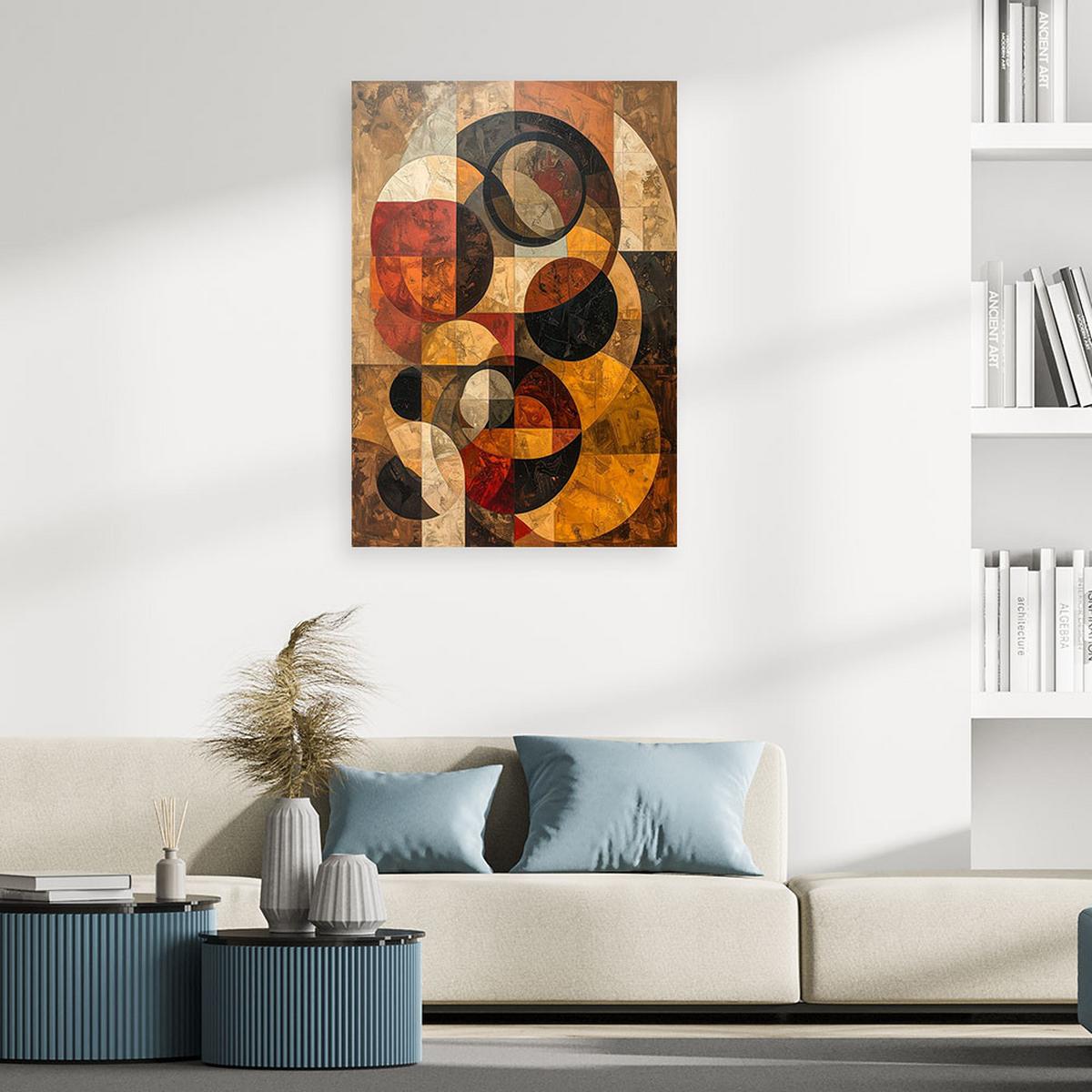LEINWANDBILD Abstraktion 30x45cm - Braun, Textil (30/45cm) - Feeby