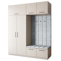 GARDEROBENSCHRANK REMA 200/240/60 cm Modern Kaschmir - Kaschmir/Hellgrau, Holzwerkstoff (200/240/60cm) - MASSENO